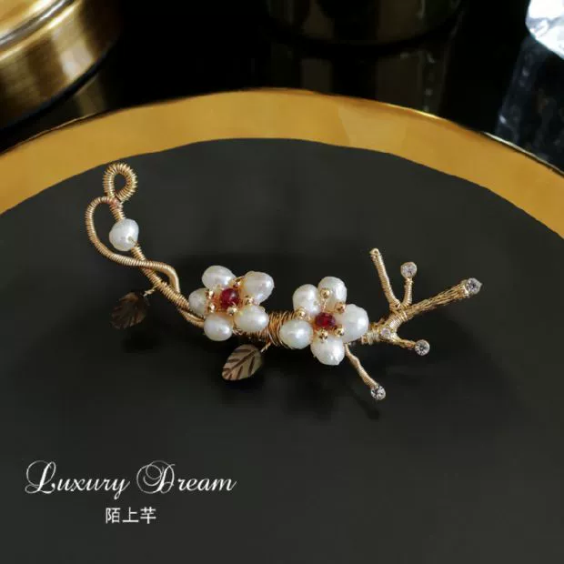 Phụ nữ Trâm Phụ kiện Áo khoác Áo khoác Thời trang Ngọc trai tự nhiên Corsages Khăn quàng cổ chân Ghim trang trí trâm cài áo cao cấp