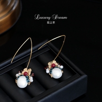 Designer Peking Opera Facebook earrings Sword Madan original hand made Joker personality creative earrings female ear jewelry