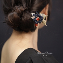 New Chinese wooden baby children summer modern paleo style high-sense classical flaggown daily dish ornaments hair hair