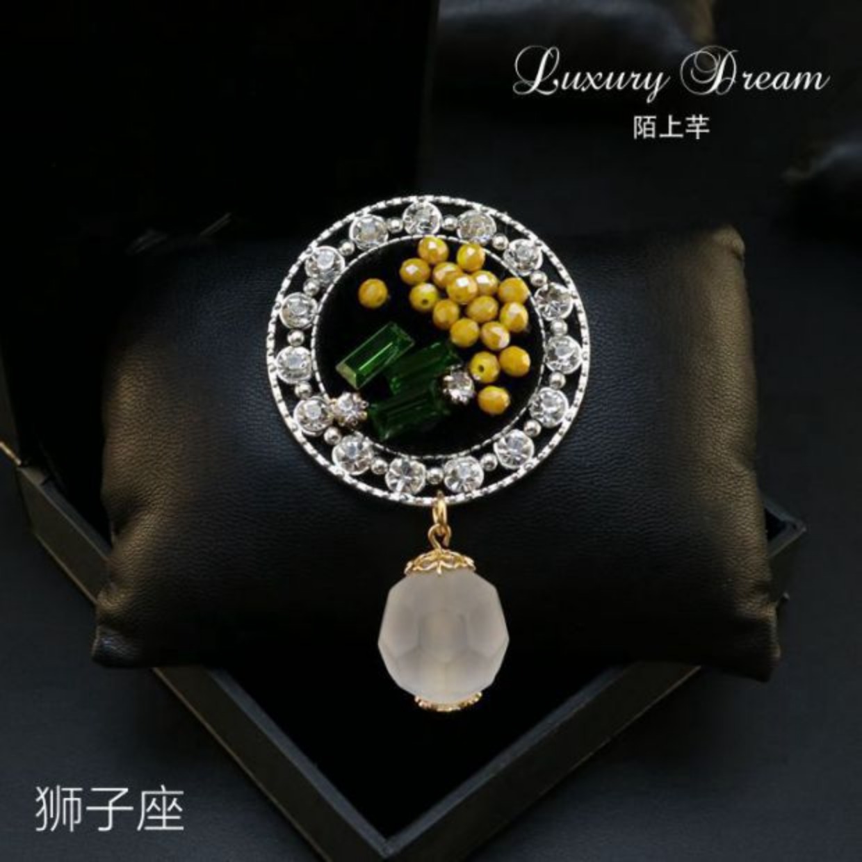 Chòm sao trâm cài trang sức Hợp kim rhinestone ngọc trai tròn trâm Áo choàng cổ áo len pin pin với phụ kiện nữ cài áo nữ
