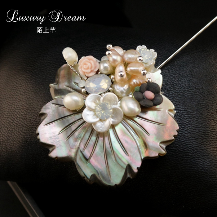 Broche femme en Nacre - Ref 1173418 Image 9
