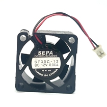 Original Nissan SEPA SF30C-12 12V 0 06A 3012 3CM cm silent miniature cooling fan
