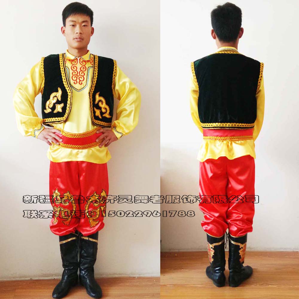 Trang phục khiêu vũ Tân Cương Kazak Duy Ngô Nhĩ Tân vũ điệu biểu diễn quốc gia Trang phục biểu diễn nam HS12013 bộ đồ dân tộc