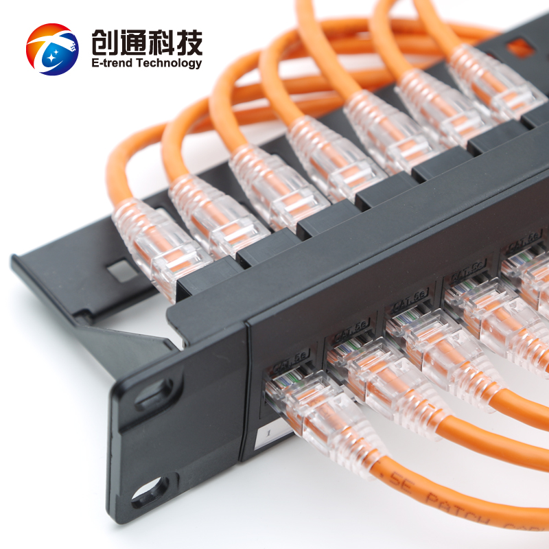CT-8524C124 port free distribution frame Super five network cable straight-through network straight-through distribution frame