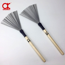 Percussion instrument Drum set Jazz drum brush box drum Wooden handle Steel wire steel brush Nylon drumstick Just brush drumstick
