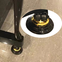 Easily move luxury gold ABS plastic grand piano feet solid wood black upright piano soundproof and shockproof
