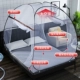Miễn phí lắp đặt nhà yurt lưới 1,5 m giường 1.8m gấp cửa đôi đáy thả quý kháng đầy đủ 1.2 - Lưới chống muỗi