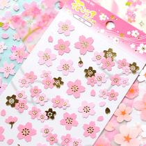 Handmade photo album decoration stickers commemorative book stickers cherry blossom material stickers mobile phone cute decorative stickers