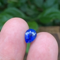 Caiyi jewelry 2 67ct Sri Lankan natural unburned royal blue sapphire bare stone high-end color treasure customization