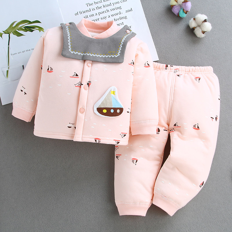 Baby clothes cotton clothes suit newborn autumn and winter thin cotton cotton clothes 0-3-6-September baby warm winter clothes