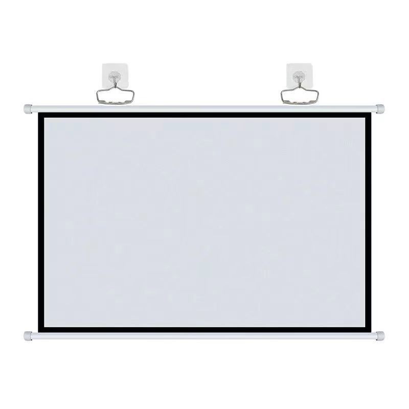 Projection Cloth Curtain Free Punch Instrument Home Office Projection Floor Mobile Bracket Hanging Wall Outdoor Simple Screen Cloth