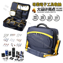 Multifunctional heavy duty professional one-shoulder portable kit multi-separation electronic electric kit computer bag