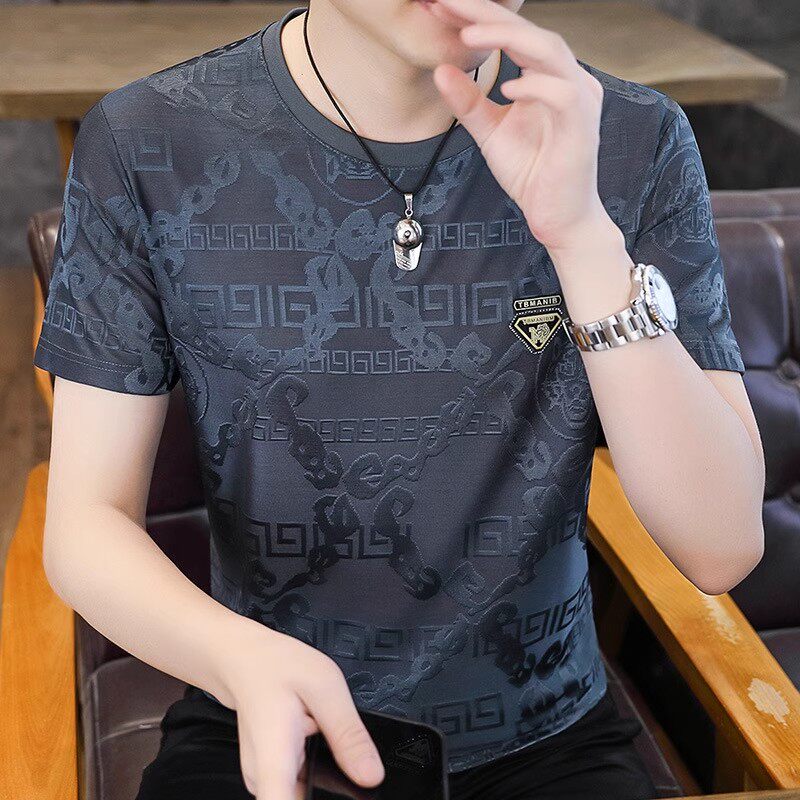 清仓捡漏专柜撤回外贸大牌尾单男装冰丝短袖t恤男士速干青年上衣