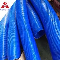 Manufacturer production of industrial dust suction pipe PVC rubber telescopic hose wood suction pipe blue vent pipe