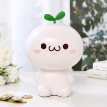 Piggy bank creative anti-fall Net Red childrens savings piggy bank coin transparent boy cute girl can take out