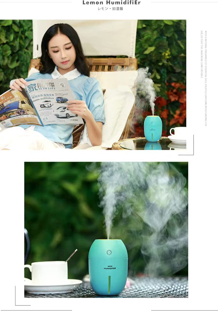 tạo ẩm Sáng tạo chanh ẩm USB mini nhà câm văn phòng máy tính để bàn sinh viên ký túc xá phun xe - Máy giữ ẩm máy tạo độ ẩm phòng điều hoà