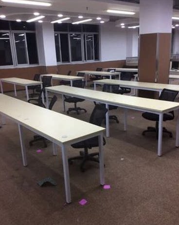 Free splicing table combination training table and chairsteel long tablesNegotiation table simple tutoring table