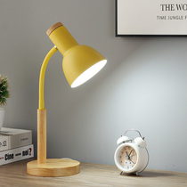 Nordic small table lamp bedrooms Ins girl eye care sleeping room desk college student Dormitory Brief Bed head lamp plug-in type