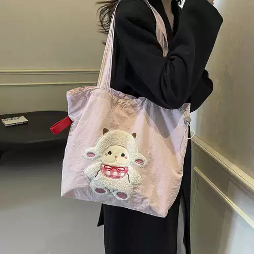 Вместительная и большая сумка через плечо, милый шоппер, сумка на одно плечо