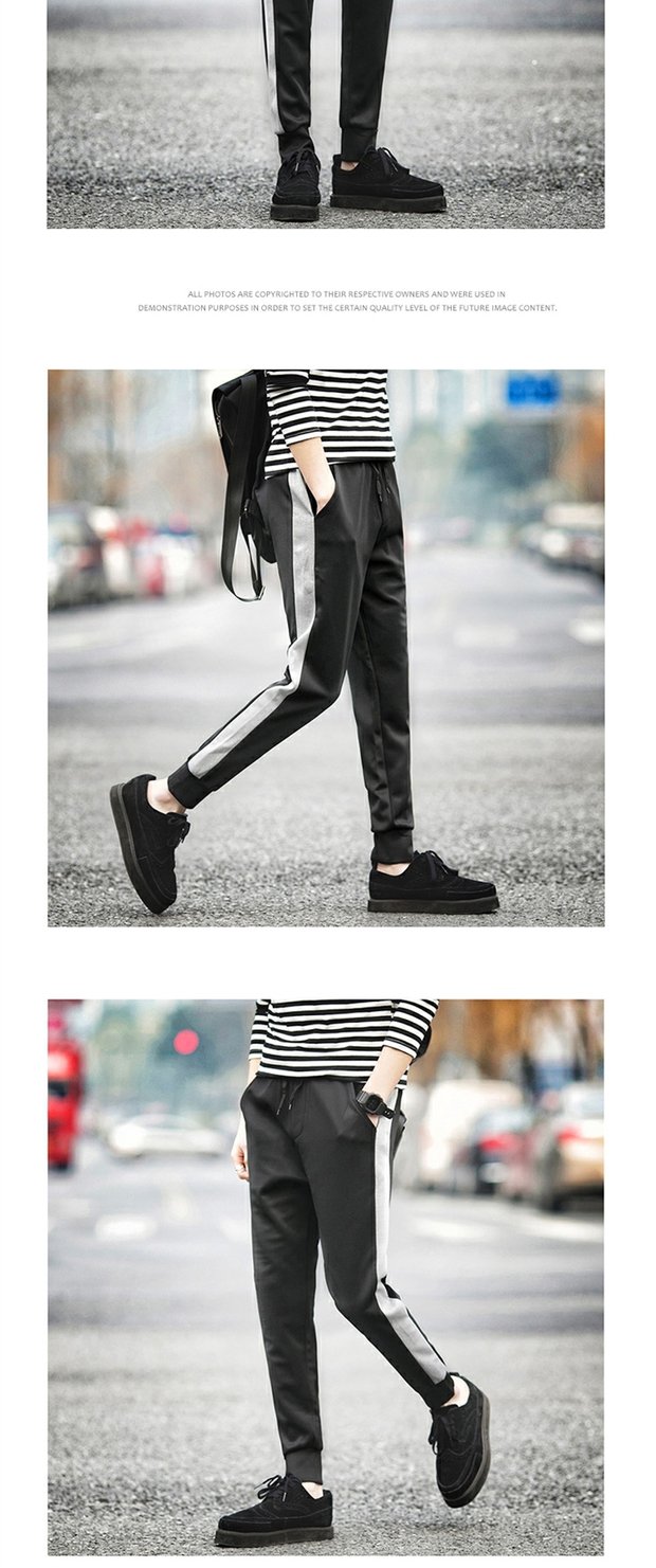 Mùa hè 2018 mới quần nam Hàn Quốc Slim Joker thu nhỏ quần harem giản dị 9 điểm quần xu hướng quần harem
