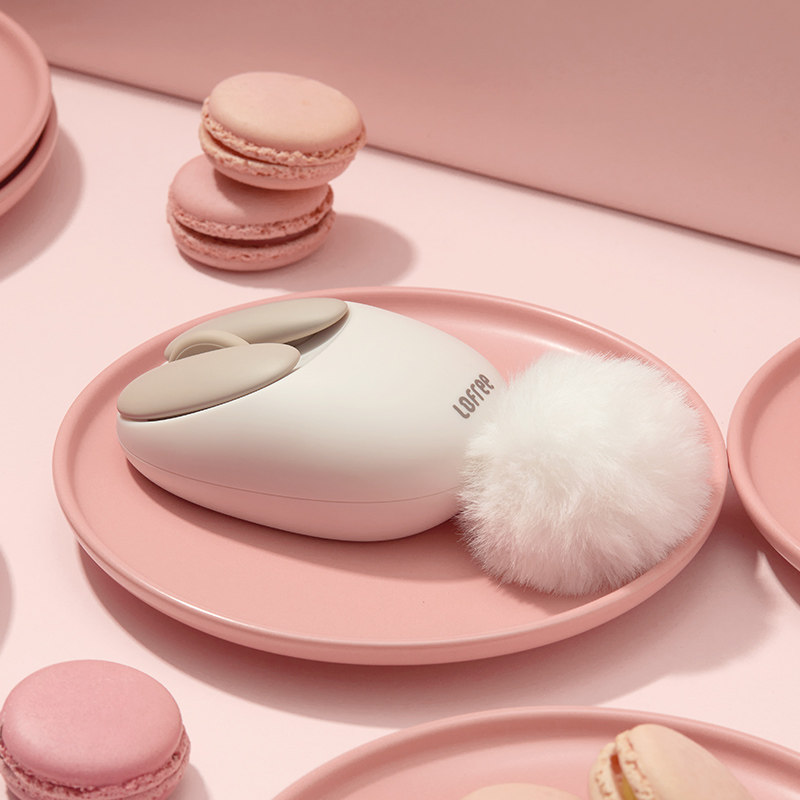 Lofree Loffee lobe Lobe Mouse Wireless Bluetooth Dual Mode Game Pink Mousegirl Office Laptop