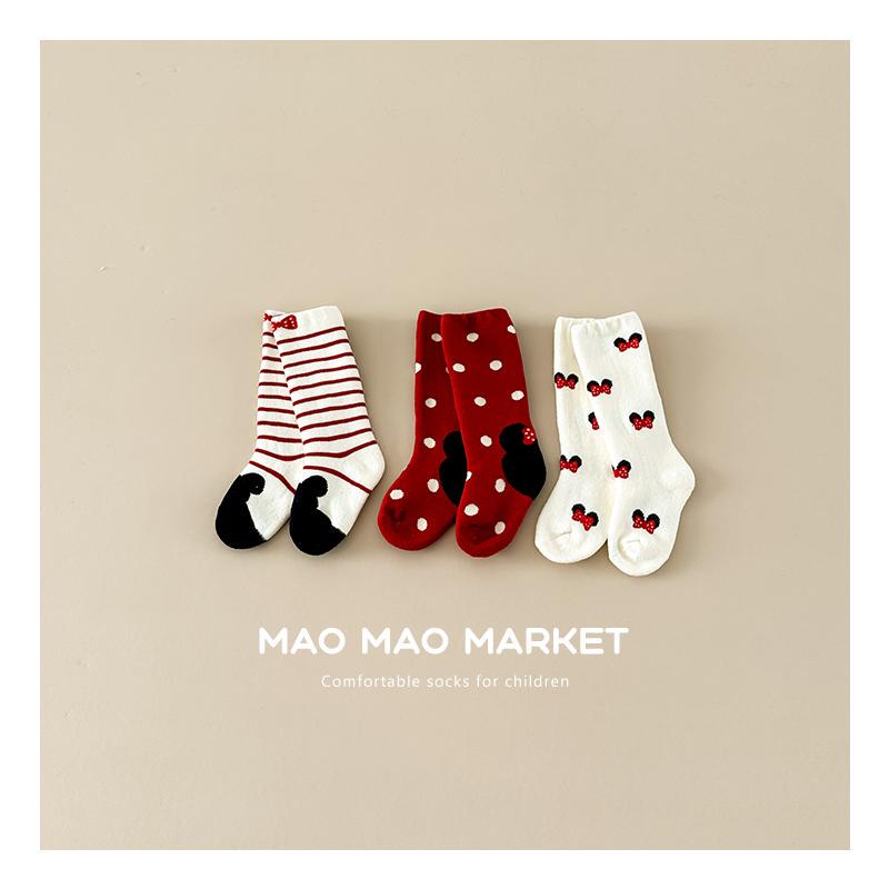 Princess-Style Baby Knee-High Socks, Autumn and Winter Version, Non-Binding, Mickey Cute Terry Socks, Thickened Version, Winter Warm Socks for Girls Princess-Style Baby Knee-High Socks, Autumn and Winter Version, Non-Binding, Mickey Cute Terry Socks, Thickened Version, Winter Warm Socks for Girls
