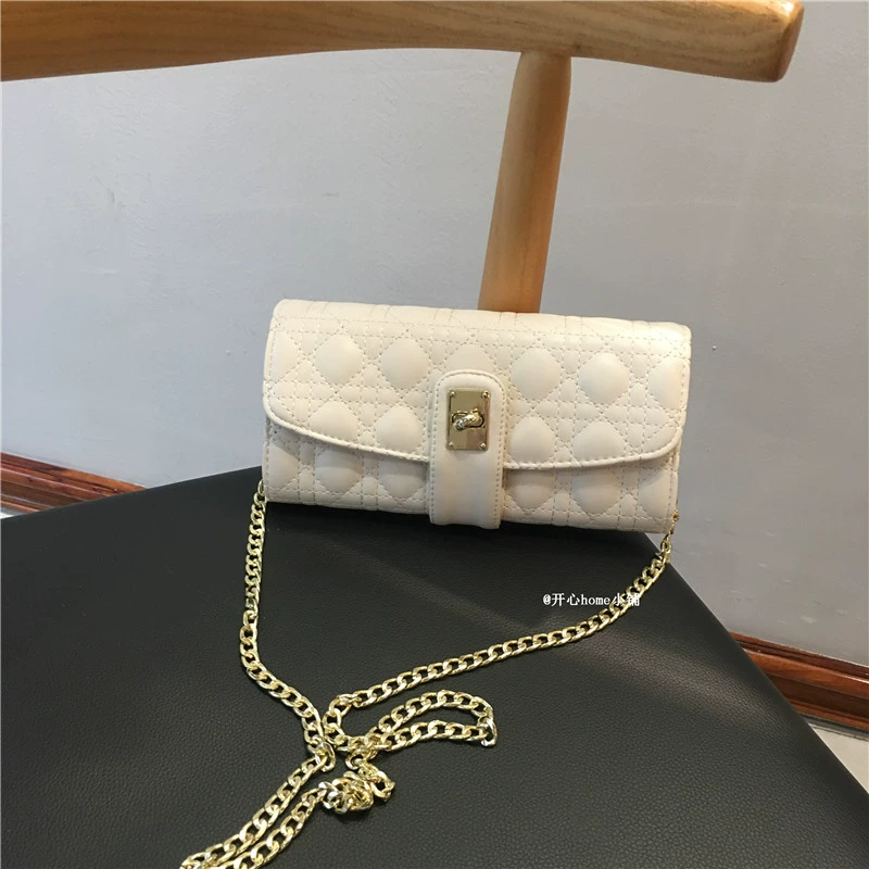 Thời trang khí chất hình thoi túi chuỗi túi clutch nữ 2020 túi mới clutch nhỏ hoang dã túi đeo vai đơn - Túi xách nữ