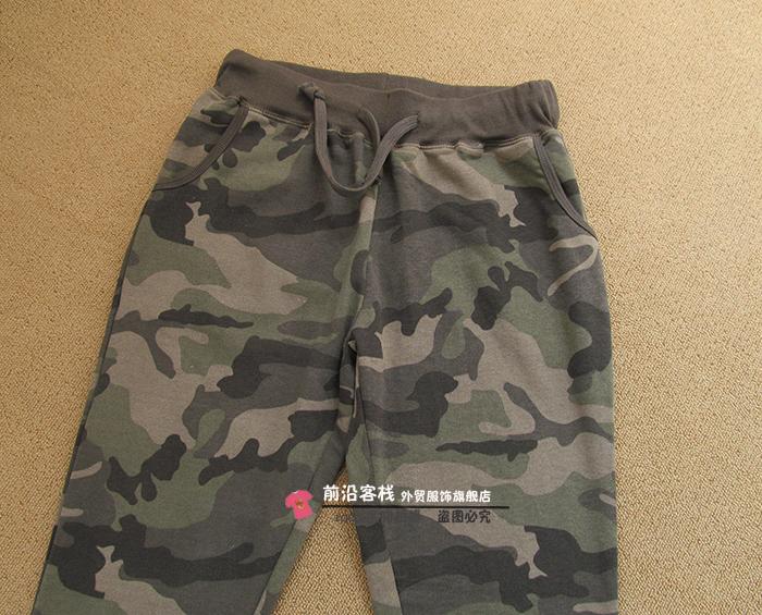 18 mùa xuân và mùa thu nam nữ đôi lứa ngụy trang thể thao quần tây cotton terry lỏng kích thước lớn chân harem quần quần âu