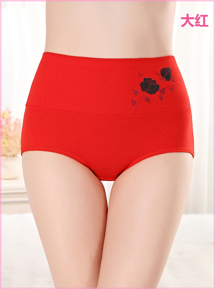 4 4 màu cao eo của phụ nữ đồ lót cotton bụng hip gợi cảm in cotton cotton tóm tắt shop đồ lót cao cấp