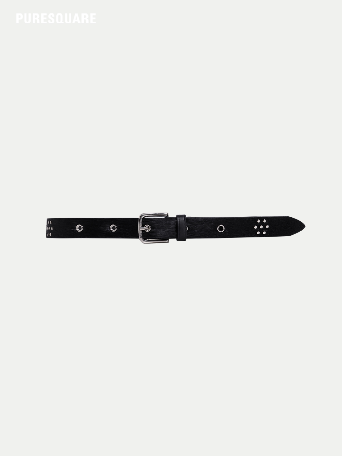PURESQUARE Studded Leather Belt