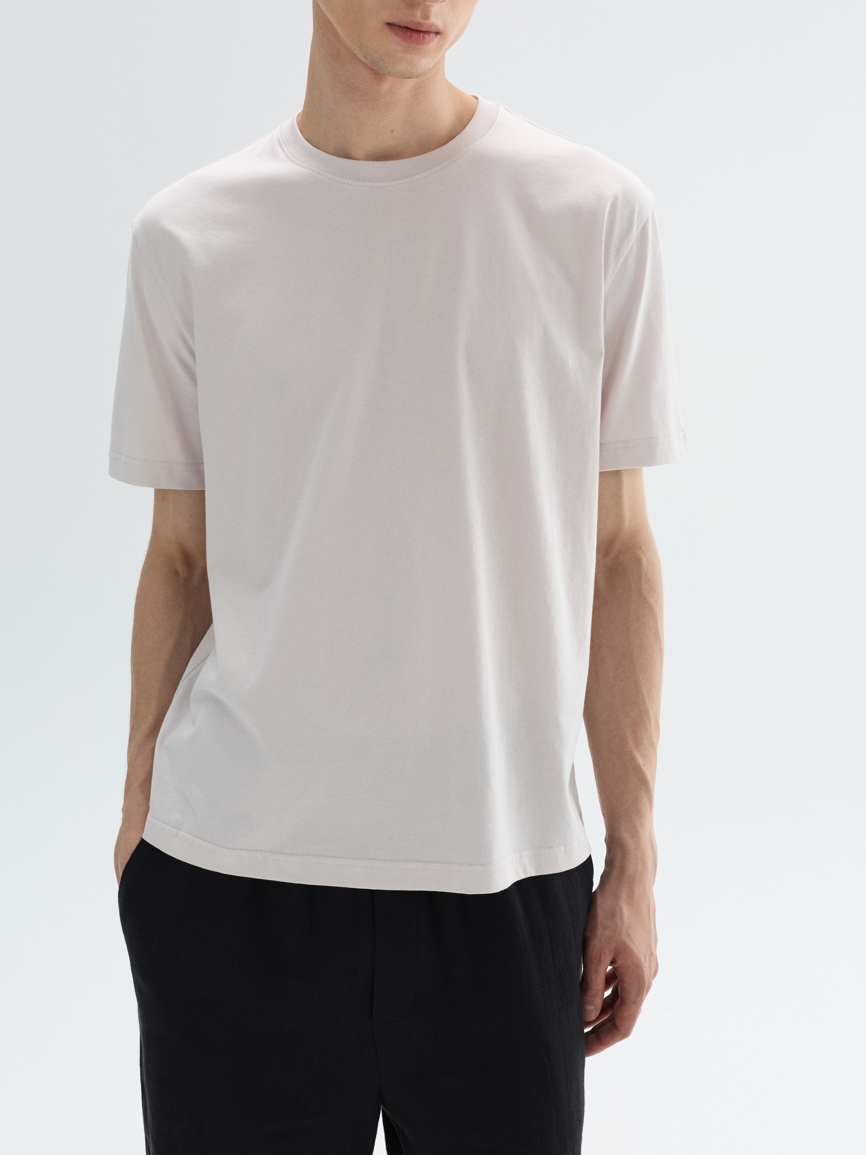 PURESQUARE Ultra-Soft Long-Staple Cotton Relaxed Tee