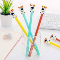 Creative Cartoon Puppy Middle Sex Pen Writing Pen small frescoed cute student with black water-based signature pen stationery