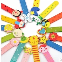 Korean creative cute cartoon animal scale colorful wooden bookmarks student prize stationery