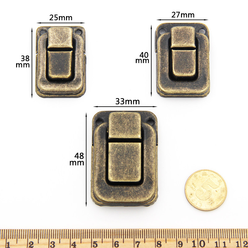 Taiping Buckle Iron Square Lock Buckle Gift Box Buckle Wooden Box Decorative Buckle Red Wine Box Buckle Wooden Box Lock Brand Suitcase Accessories