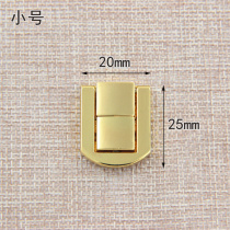 Small Japanese word buckle Alloy luggage buckle Antique lock Wooden box Small square buckle Gift box buckle Camera obscura buckle Square lock Gold color