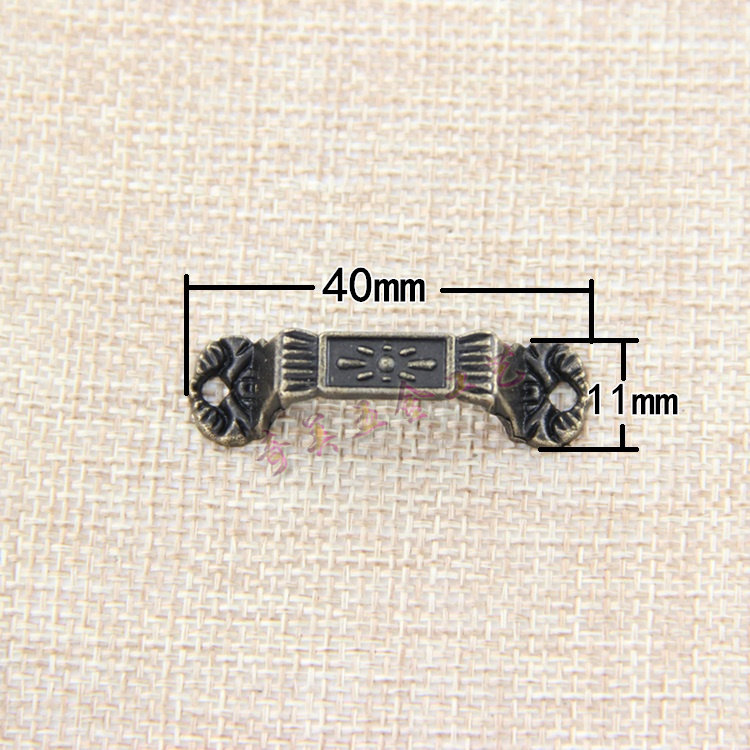 Antique alloy small handle European retro mini handle Drawer handle Gift box wooden box pocket handle