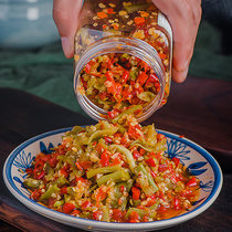 Gongcai chopped chili Hunan specialty crispy pepper farmers homemade chili sauce appetizers Spicy Gongcai