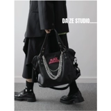 Вместительная и большая сумка через плечо, черная сумка на одно плечо