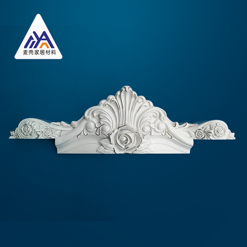 Eurostyle Wardrobe Top Line Custom Wardrobe Cabinet Hat Top Hat Cabinet Wine Cabinet Bookcase Corner Flower Plastic Top Line Flower-Taobao