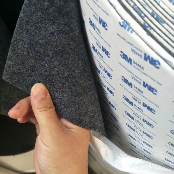 Gray 3m Adhesive-Backed Felt Car Soundproofing Self-Adhesive Felt Cloth, Thickened from 1 to 5 Millimeters, Trunk Modification Noise Reduction Genuine Product