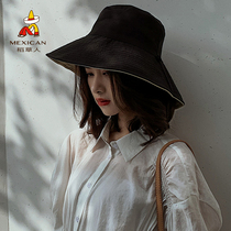 Scarecrow hat female autumn Korean version of fashion Joker Japanese fisherman hat outdoor leisure sun sun hat