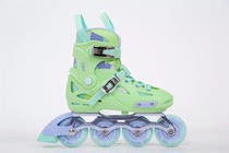 Sliding open SkatingStart wireless plastic frame childrens flat shoes adjustable roller Skates roller Skates roller skates skates