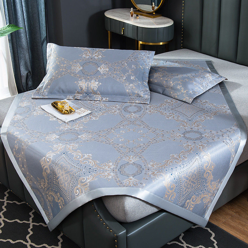 Summer Ice Silk Mat Grass Mat Grass Mat 1 8 Bed Single Student Mats 1 2 m Washable Folding Folding Three Sets Summer Mat