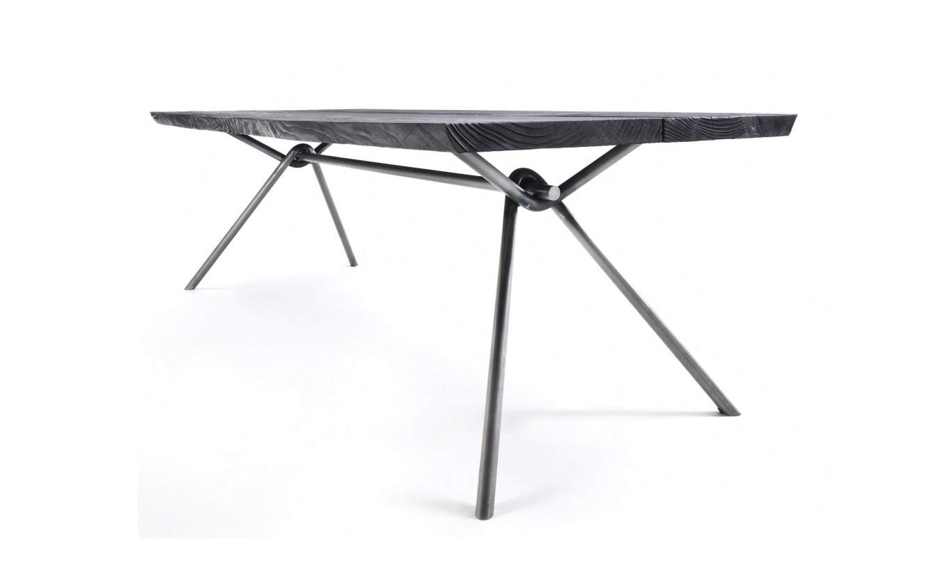 Стеклянный обеденный стол iron light glass riva table意式现代不锈钢管玻璃办公桌会议桌