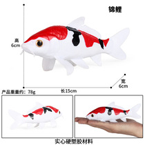 Cross-border simulated fish tank decoration ornamental fish koi fish red carp marine animal model cognitive ornaments