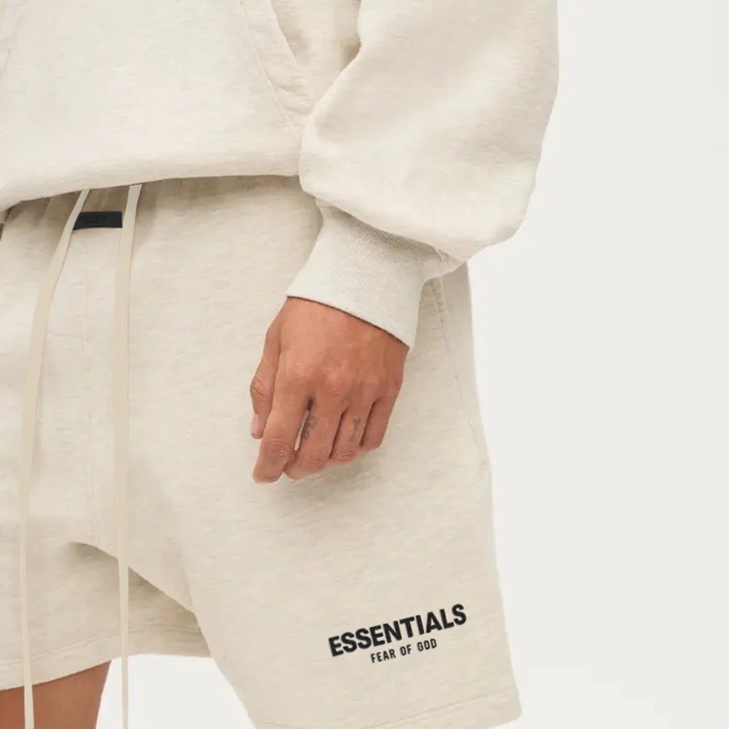 Flocked Letter Essentlais Fogess2026 Summer Outdoor Shorts Men's American Style Trendy Brand 5-Point Pants High Street