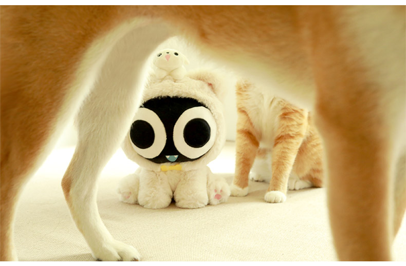 Luo Xiaohei trận figurine puppy kỷ niệm phim hoạt hình sang trọng anime doll miếng dán sticker
