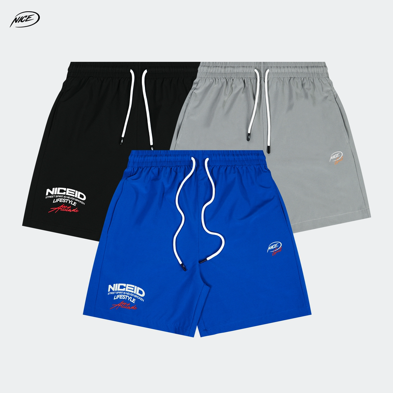Niceid Nice American-Style Basketball Shorts for Practical Training, Sports, Running, Fitness, Loose and Breathable Five-Point Shorts