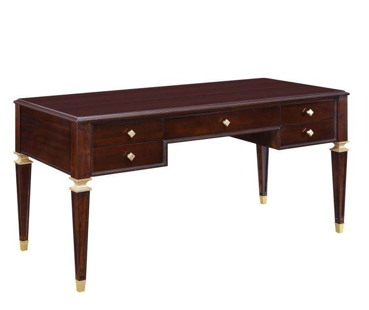 Yizhi MA furniture desk book chair desk desk desk American light luxury two-door three-door bookcase all solid wood office desk