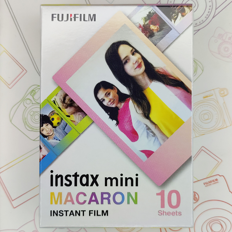 Macaron Photo Paper Macaron Fujifilm Instax Mini Instant Camera 3inch Single-Shot Film